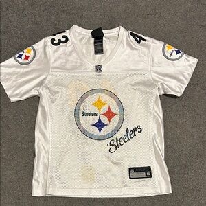 Steelers Woman’s White Jersey Top